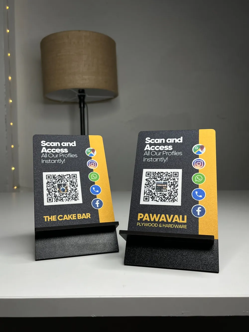 ScanEra standees for two businesses