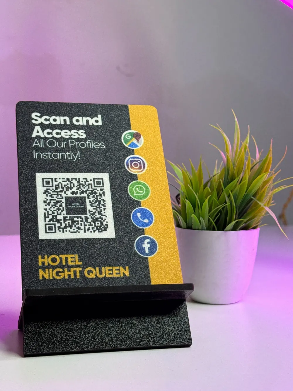 Front preview of hotel ScanEra standee